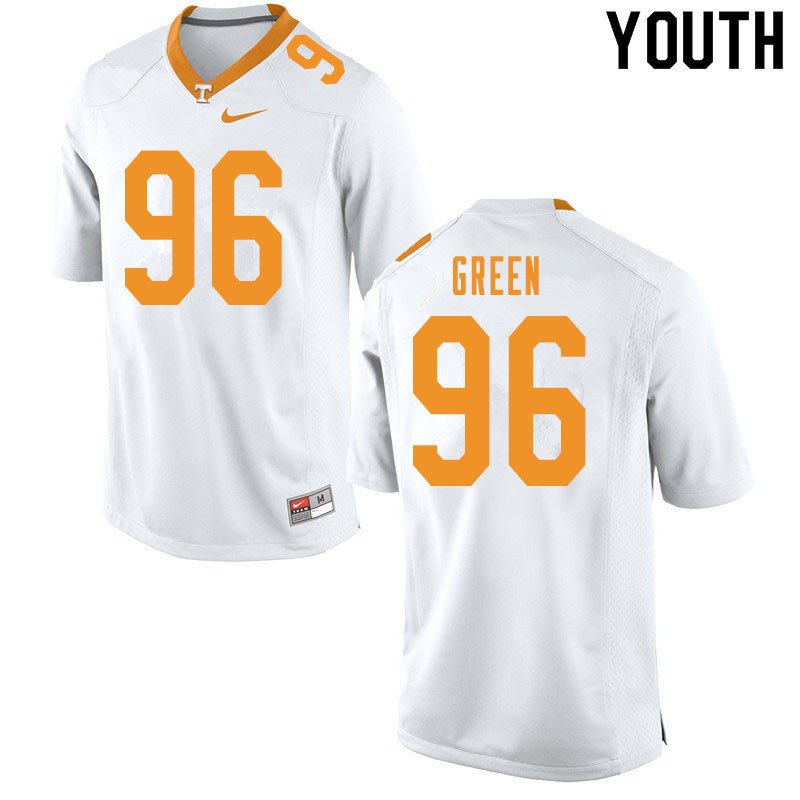 Youth #96 Isaac Green Tennessee Volunteers College Football Jerseys Sale-White - Click Image to Close